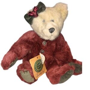 Boyds Bears Plush Teddy with Red and Green Accents